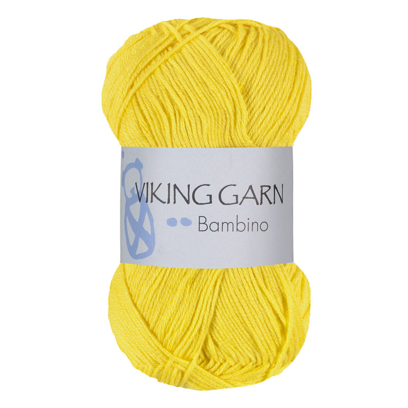 Włóczka Viking Garn Bambino 441 Żółty