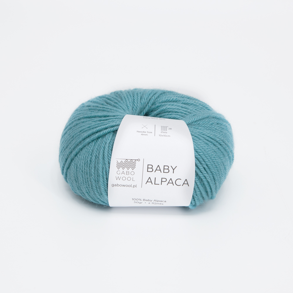 Włóczka Gabo Wool Baby Alpaca 1565 Morski