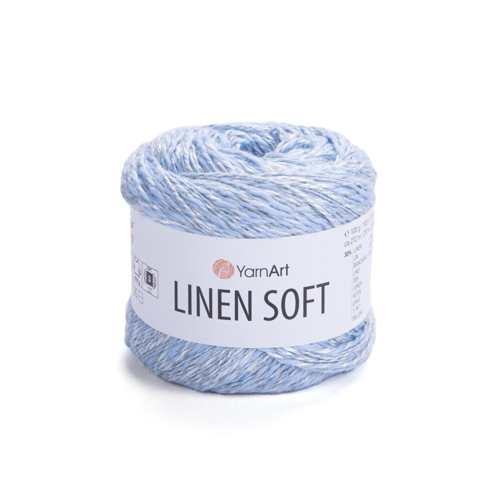 Włóczka YarnArt Linen Soft 7319 Błękitny
