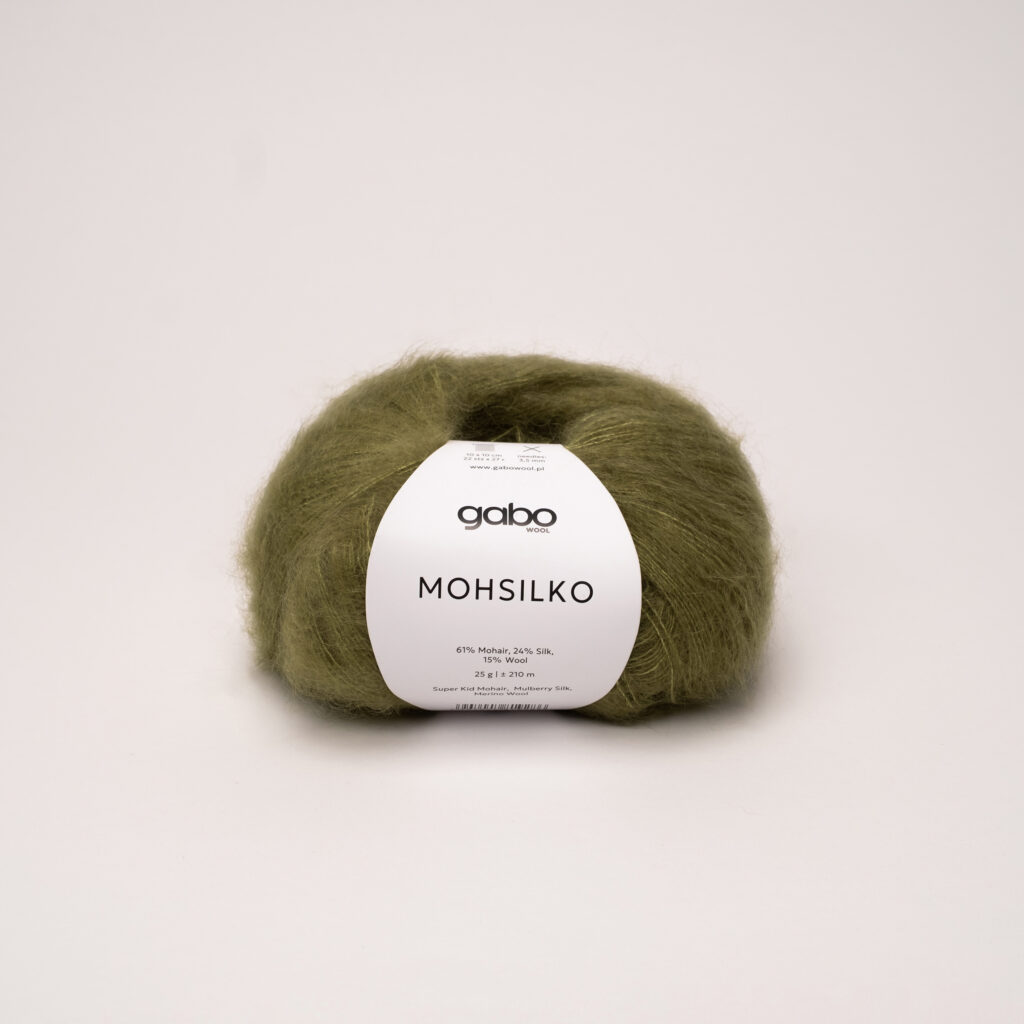 Włóczka Gabo Wool Mohsilko 4612 Oliwkowa Zieleń