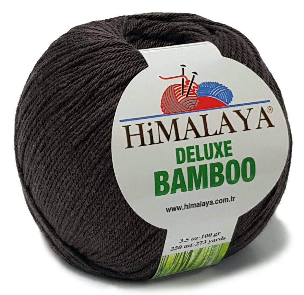 Włóczka Himalaya Deluxe Bamboo 124-23 Ciemny Brąz