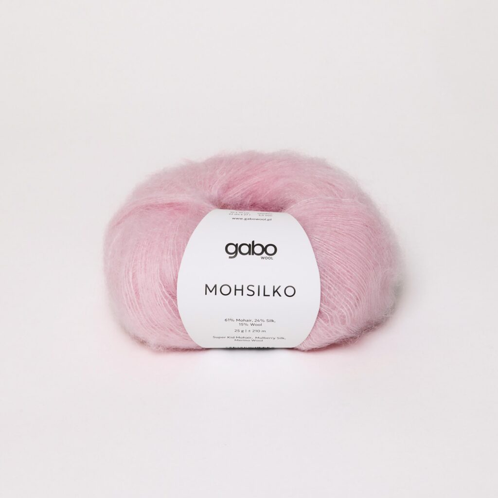 Włóczka Gabo Wool Mohsilko 4552 Koronkowy Róż
