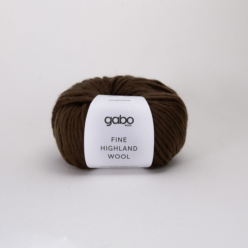 Włóczka Gabo Wool Fine Highland Wool 2351 Wenge
