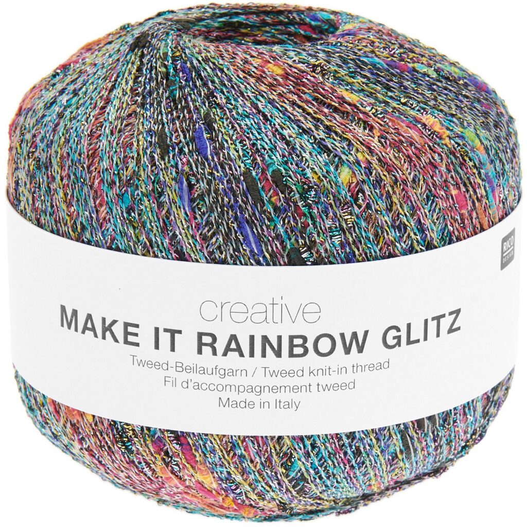 Włóczka Rico Design Creative Make It Rainbow Glitz 002