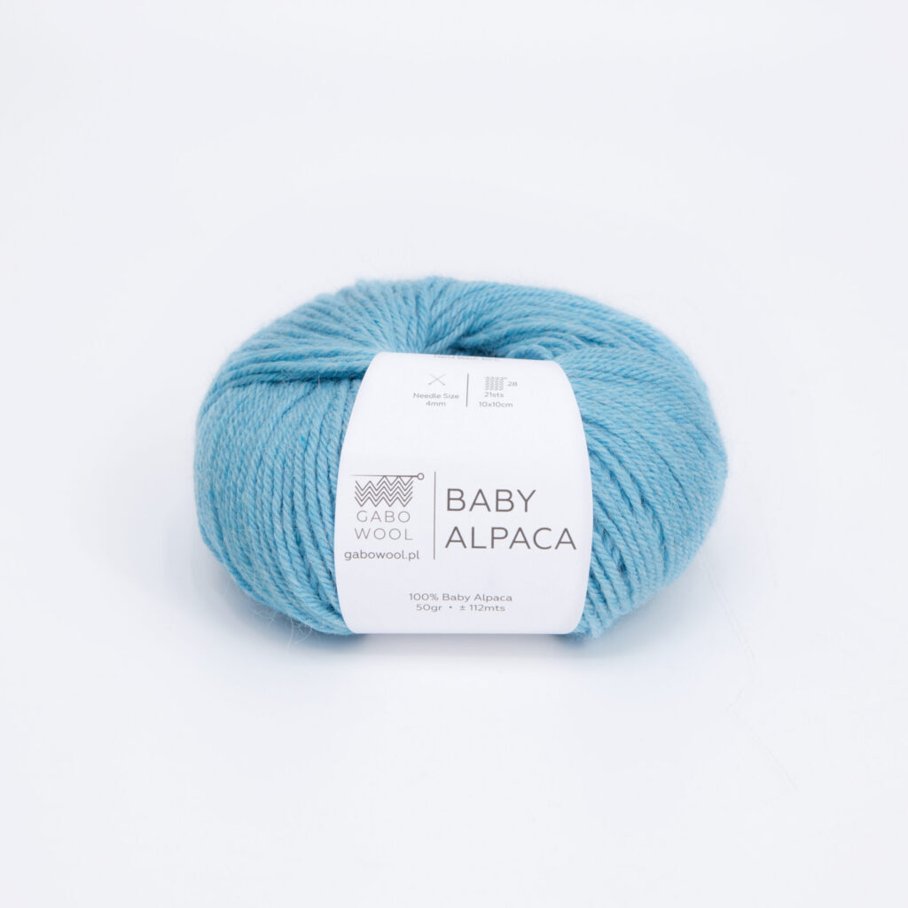 Włóczka Gabo Wool Baby Alpaca 1576 Błękitny