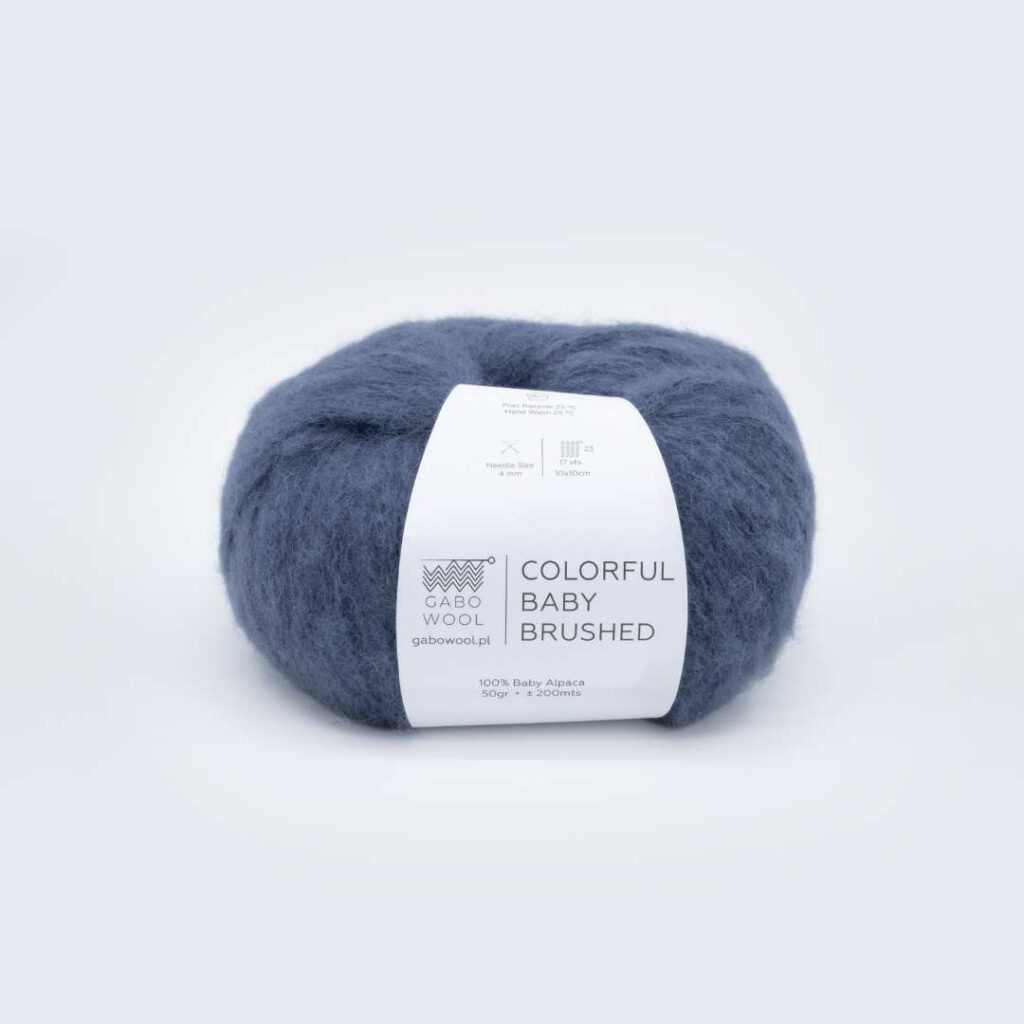 Włóczka Gabo Wool Colorful Baby Brushed 7304 Szaroniebieski
