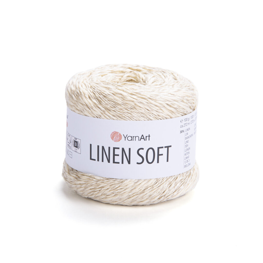 Włóczka YarnArt Linen Soft 7302 Ecru