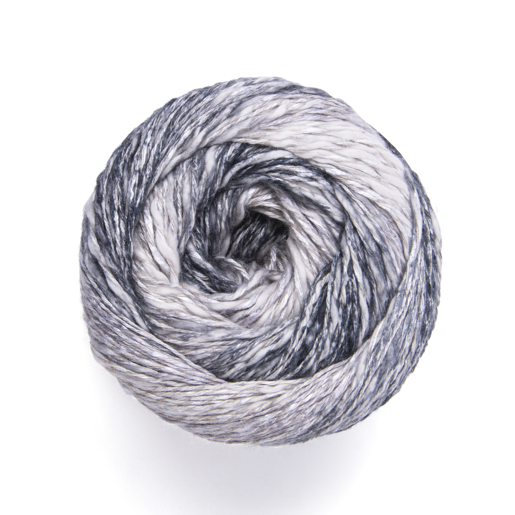 Włóczka YarnArt Linen Soft 7406 Szary Mix - obrazek 2