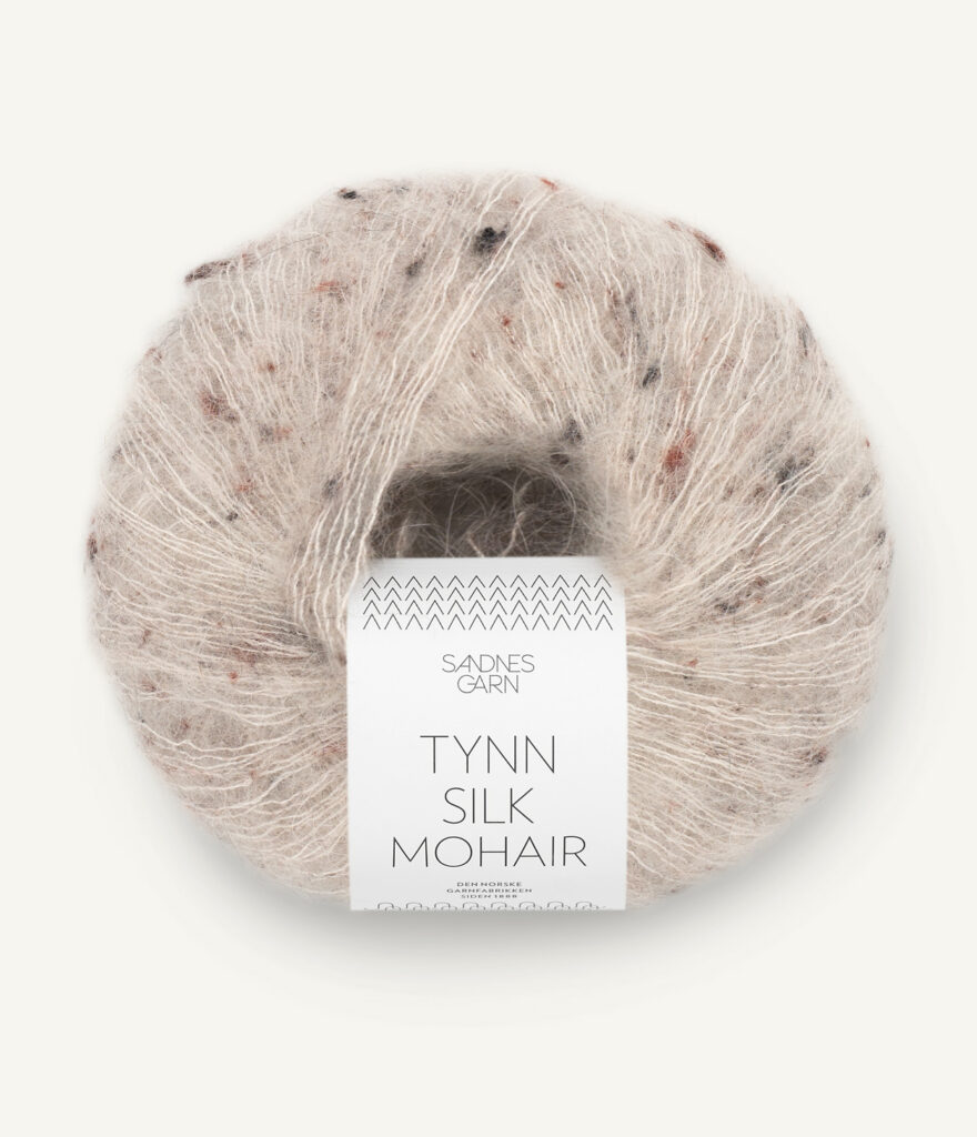 Włóczka Sandnes Garn Tynn Silk Mohair 2600 Szarobeżowy Tweed