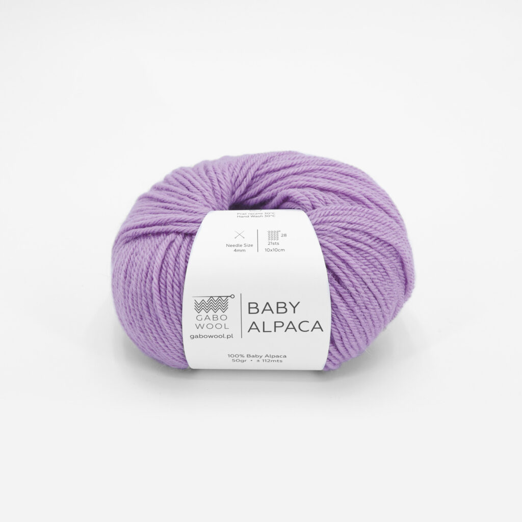 Włóczka Gabo Wool Baby Alpaca 1537 Lila