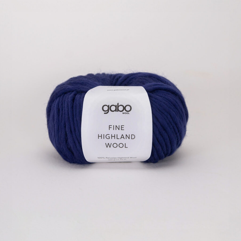 Włóczka Gabo Wool Fine Highland Wool 2432 Nocne Niebo