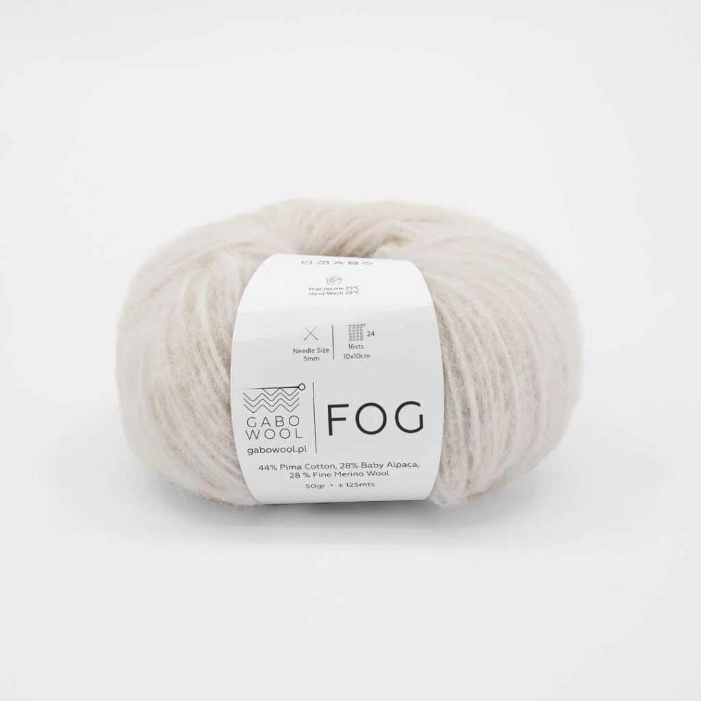 Włóczka Gabo Wool FOG 6930 Kremowa Biel