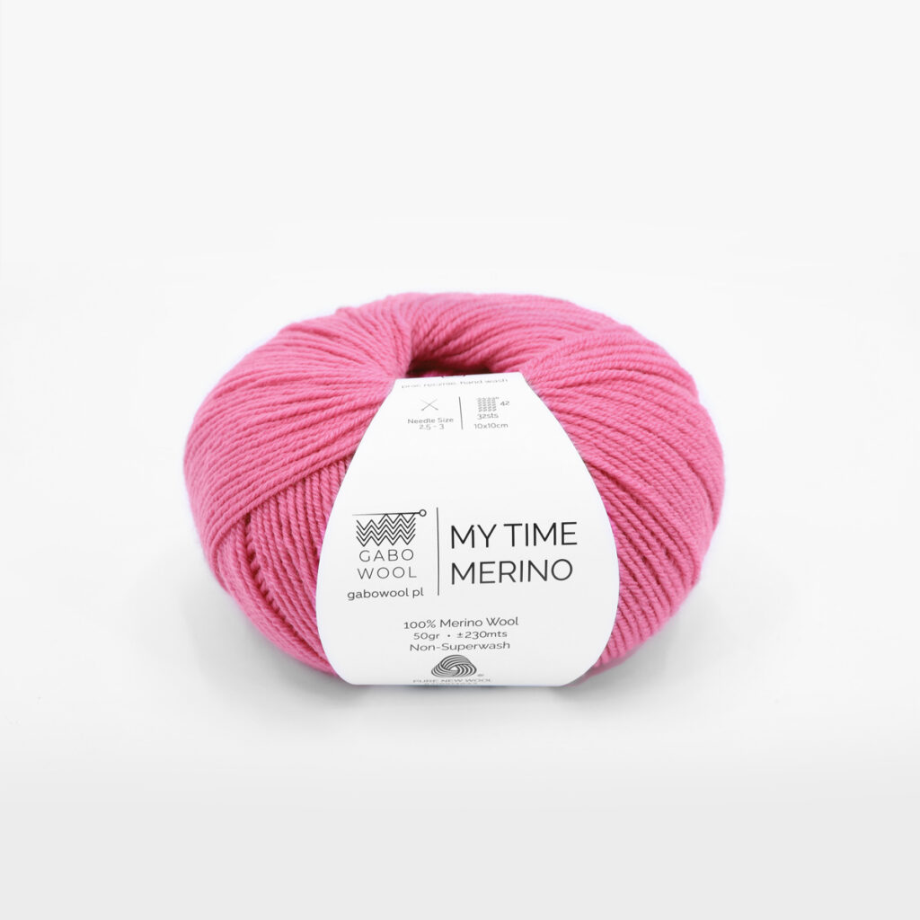 Włóczka Gabo Wool My Time Merino 9561 Crazy Róż