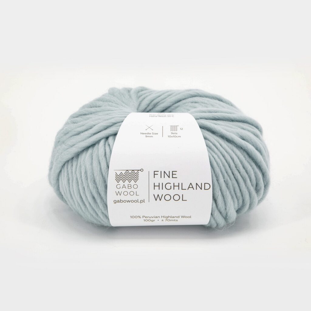 Włóczka Gabo Wool Fine Highland Wool 8726 Akwamaryna