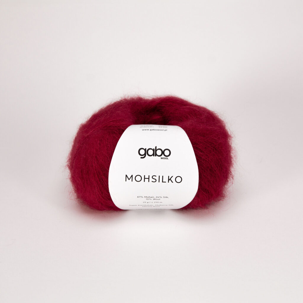 Włóczka Gabo Wool Mohsilko 4015 Wino