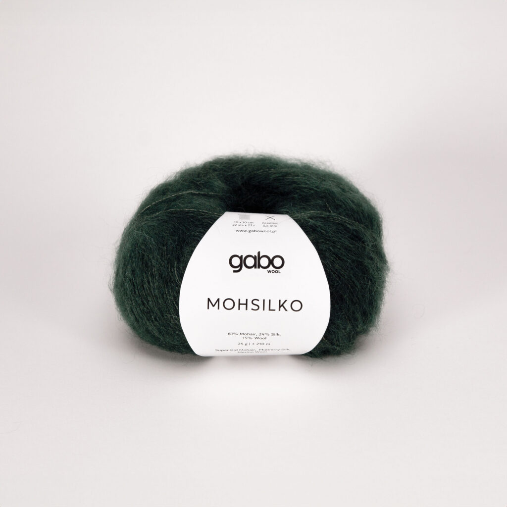 Włóczka Gabo Wool Mohsilko 4958 Leśna Zieleń