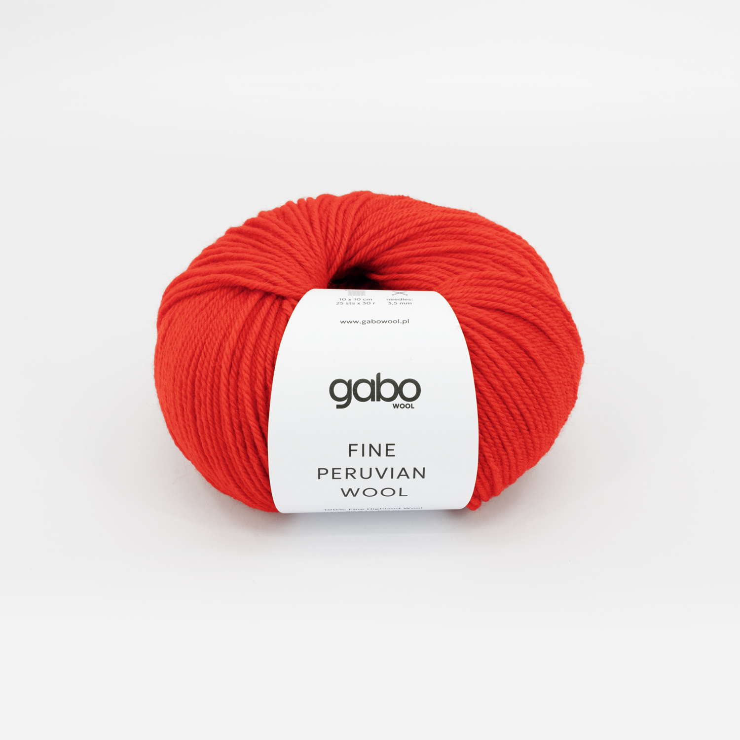 Włóczka Gabo Wool Fine Peruvian Wool 8701 Szkarłatna Czerwień