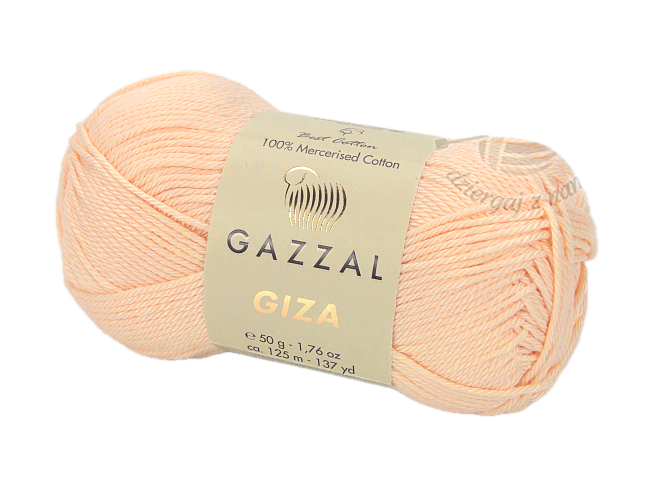 Włóczka Gazzal GIZA 2489 Jasna Brzoskwinia