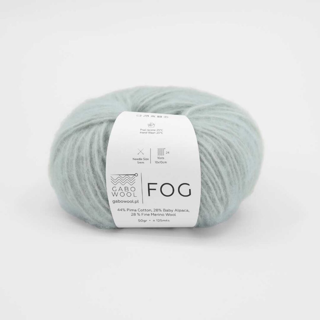 Włóczka Gabo Wool FOG 6918 Pastelowa Szałwia
