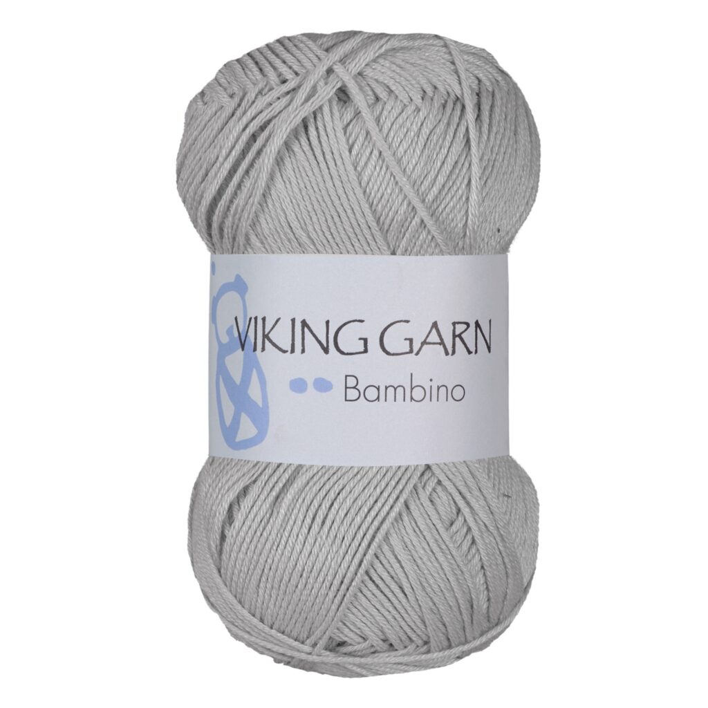 Włóczka Viking Garn Bambino 413 Jasny Szary
