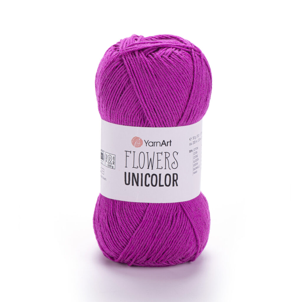 Włóczka YarnArt Flowers Unicolor 750 Fuksja