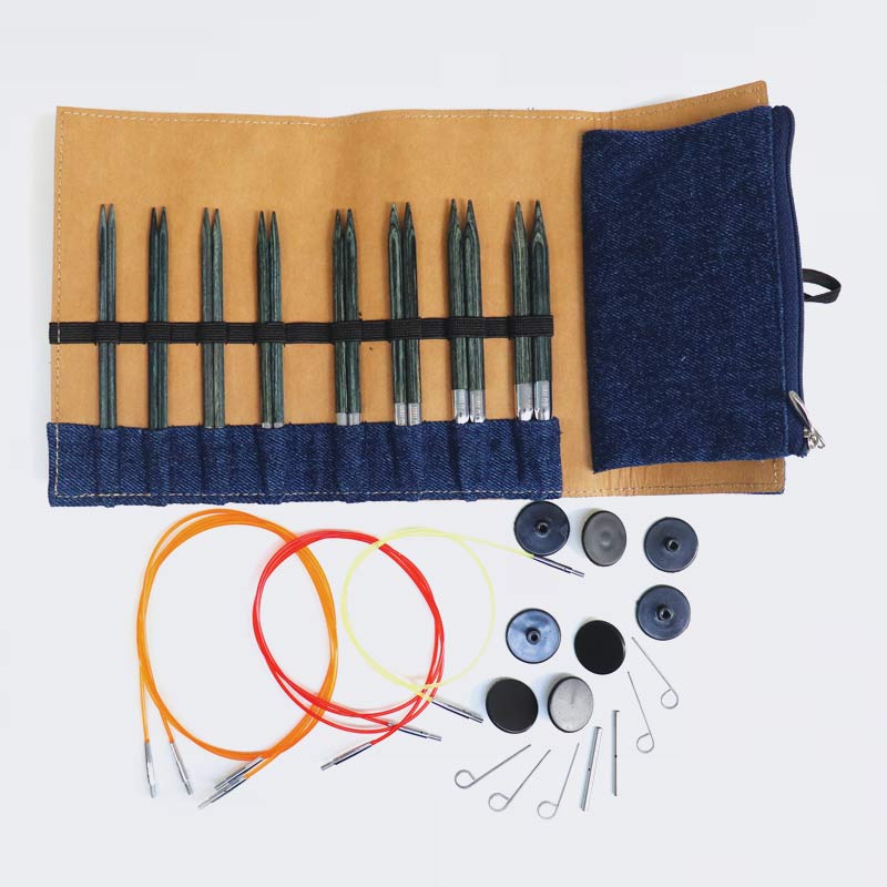 Zestaw Drutów Indigo Wood KnitPro 20643