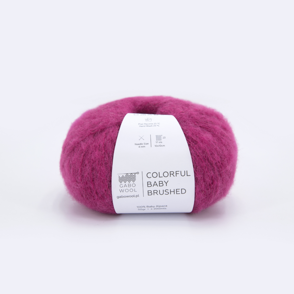 Włóczka Gabo Wool Colorful Baby Brushed 7500 Fuksja
