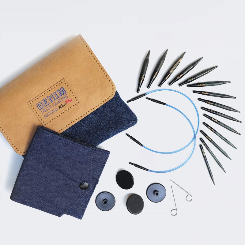 Zestaw Drutów Indigo Krótkie KnitPro 20645