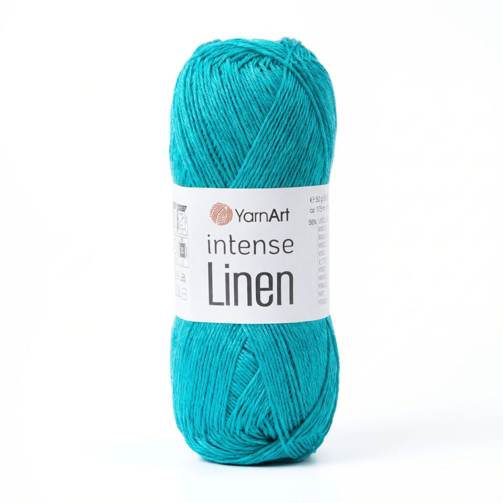 Włóczka YarnArt Intense Linen 4129 Turkus