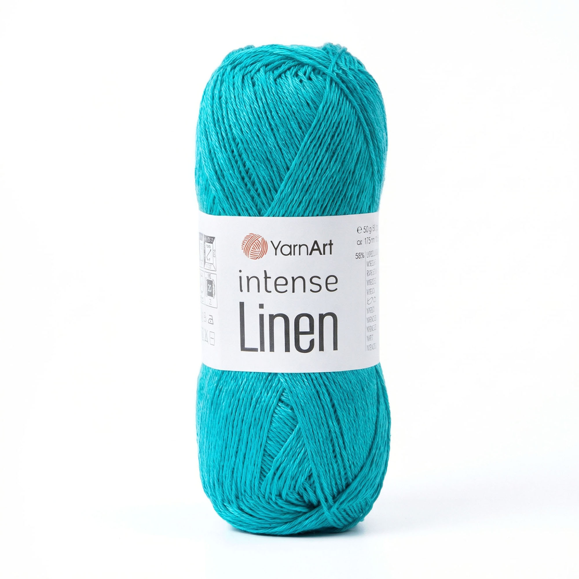 Włóczka YarnArt Intense Linen 4129 Turkus