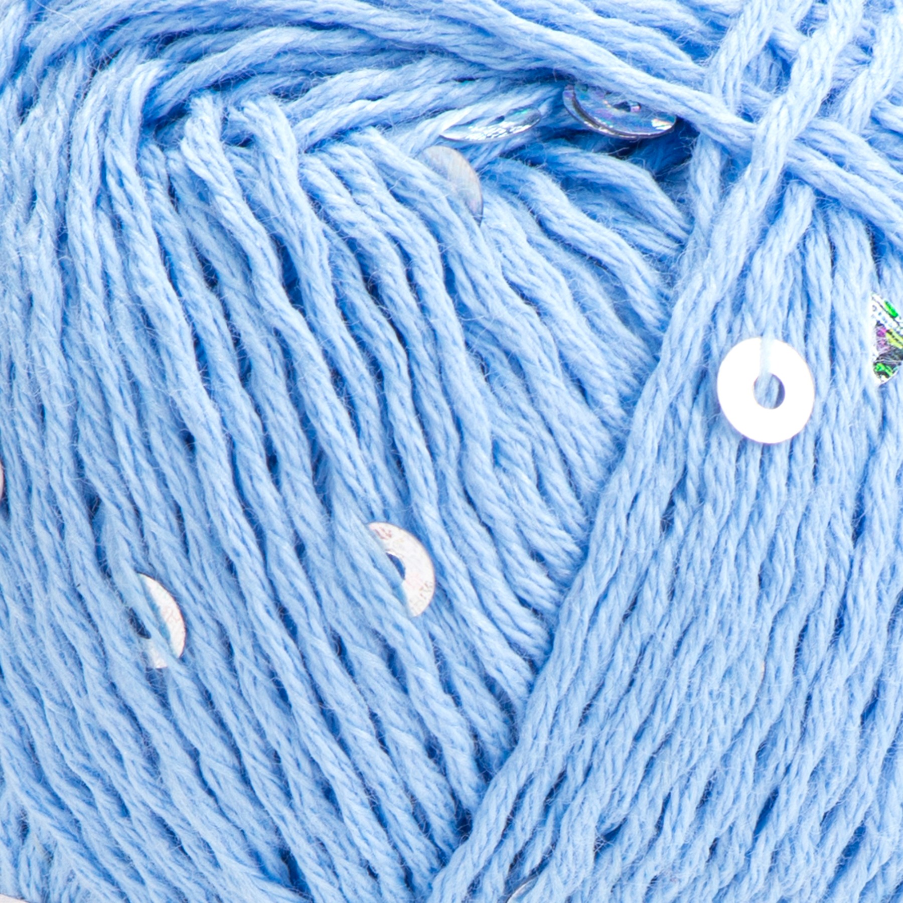 Włóczka YarnArt Cotton Gold Paillettes 7110 Niebieski - obrazek 2