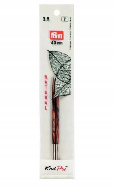 Druty KRÓTKIE 3,5mm Natural PRYM KnitPro