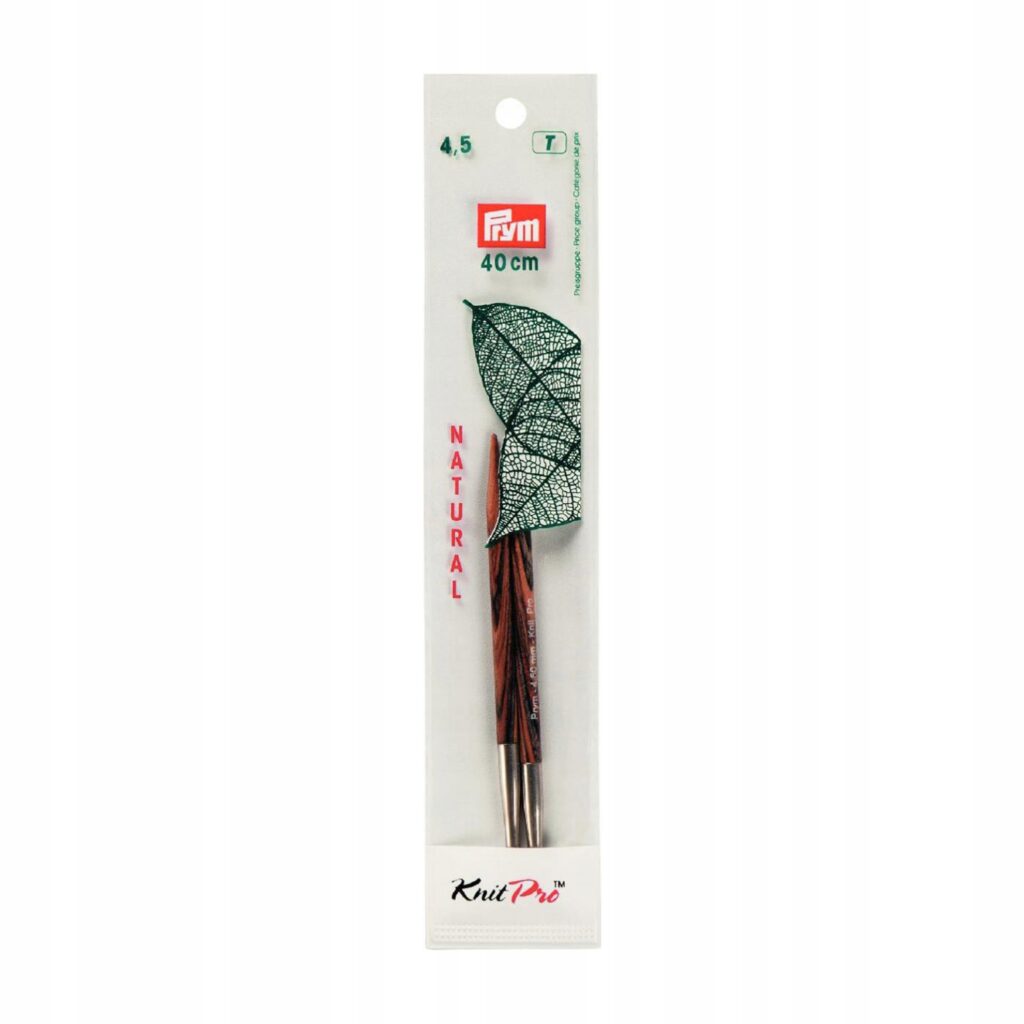 Druty KRÓTKIE 4,5mm Natural PRYM KnitPro