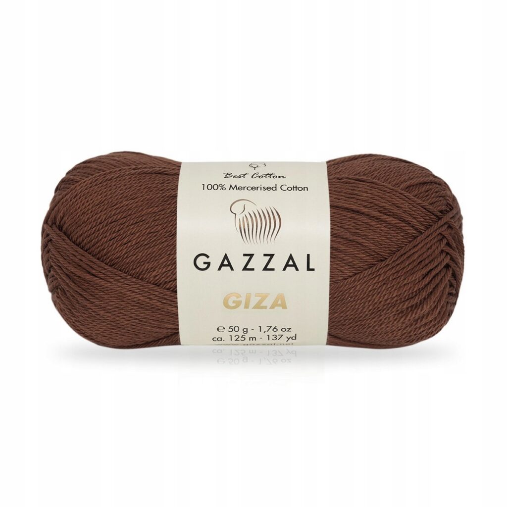 Włóczka Gazzal GIZA 2485 Brązowy