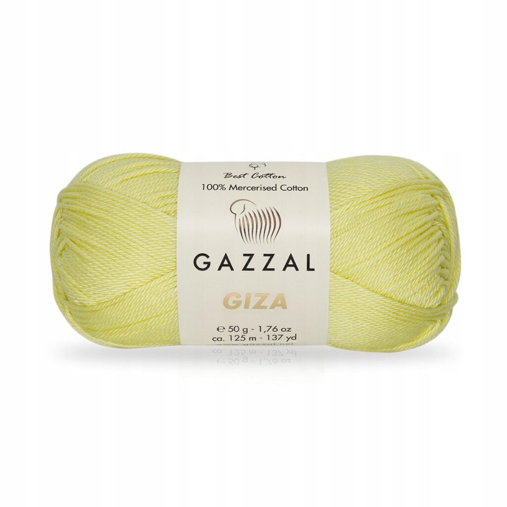 Włóczka Gazzal GIZA 2459 Blady Żółty