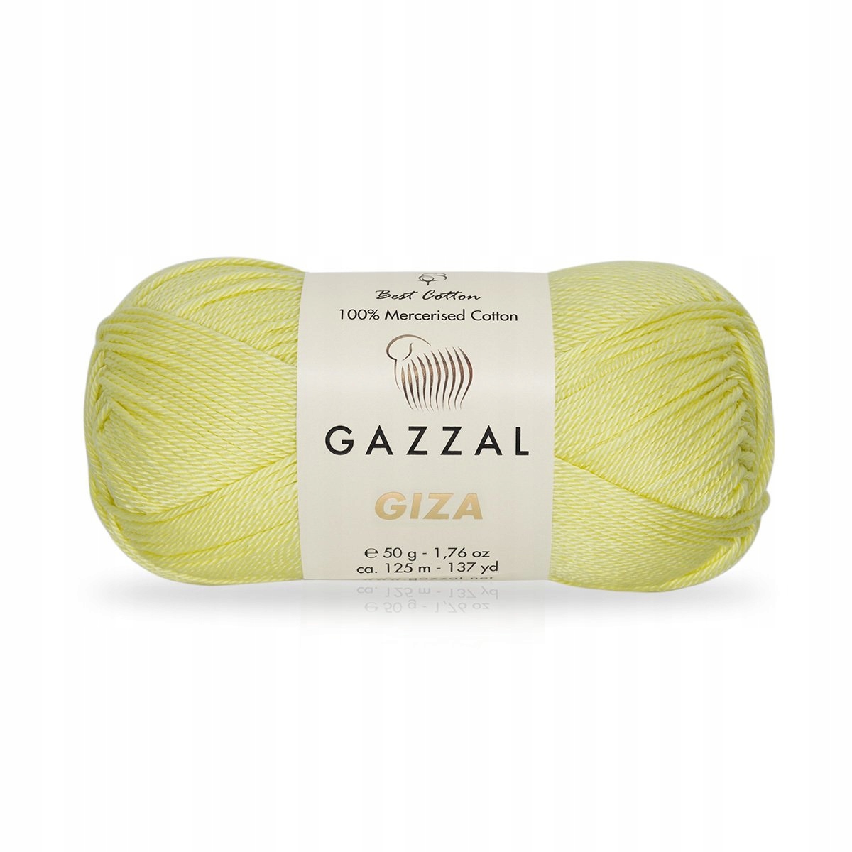 Włóczka Gazzal GIZA 2459 Blady Żółty