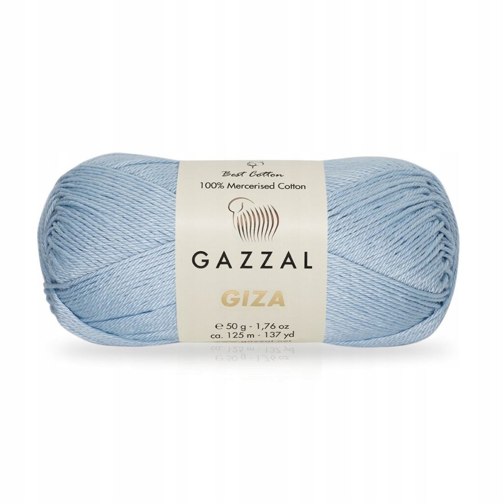 Włóczka Gazzal GIZA 2474 Lodowy Błękit