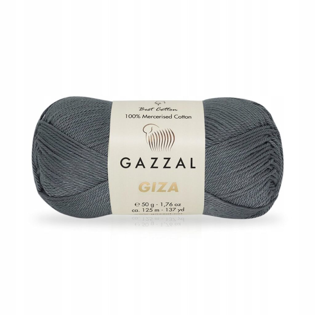 Włóczka Gazzal GIZA 2455 Ciemny Szary