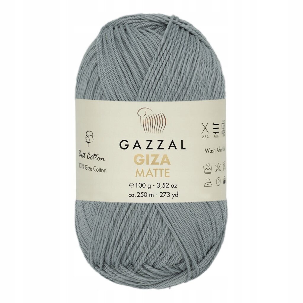 Włóczka Gazzal GIZA Matte 5554 Szary 5556 jest zmienić to