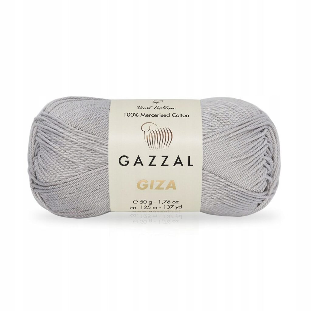 Włóczka Gazzal GIZA 2456 Jasny Szary