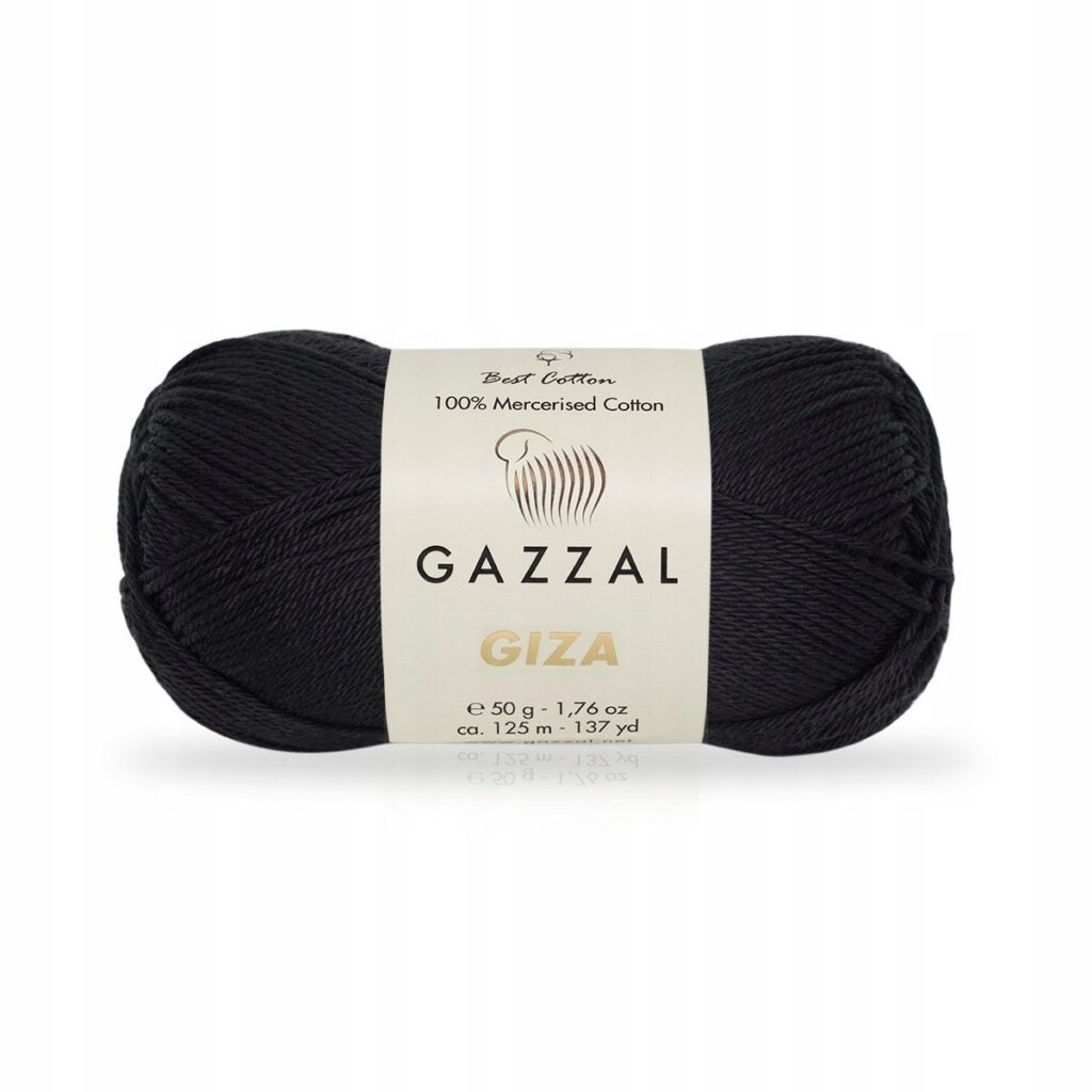 Włóczka Gazzal GIZA 2457 Czarny