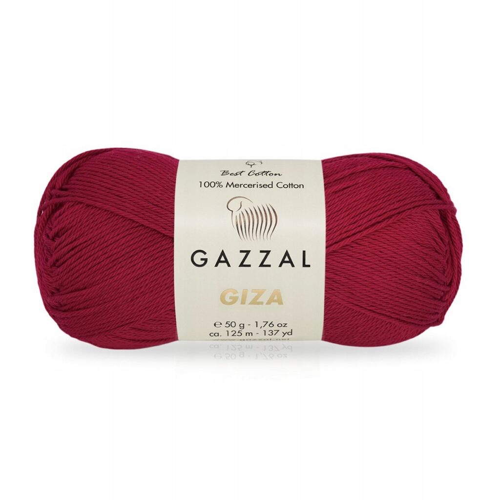 Włóczka Gazzal GIZA 2487 Karminowy