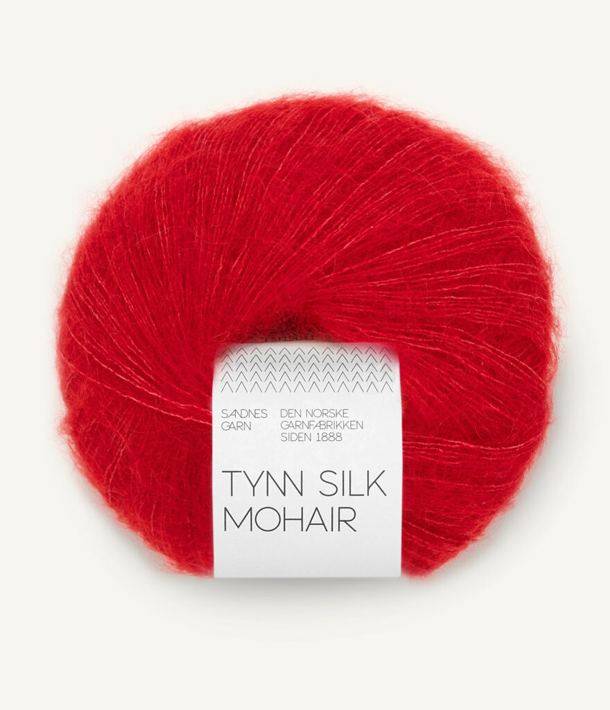 Włóczka Sandnes Garn Tynn Silk Mohair 4219 Czerwony