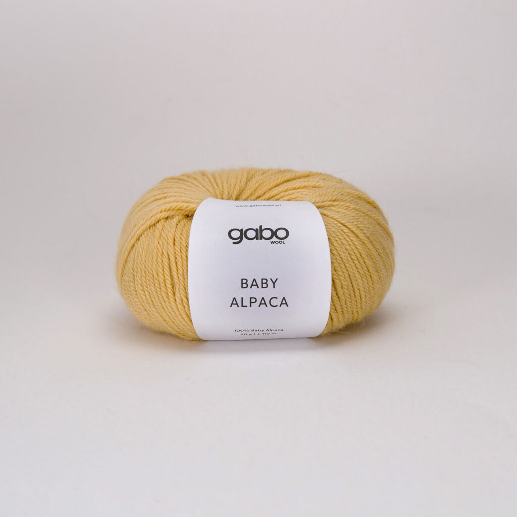 Włóczka Gabo Wool Baby Alpaca 1922 Maślany