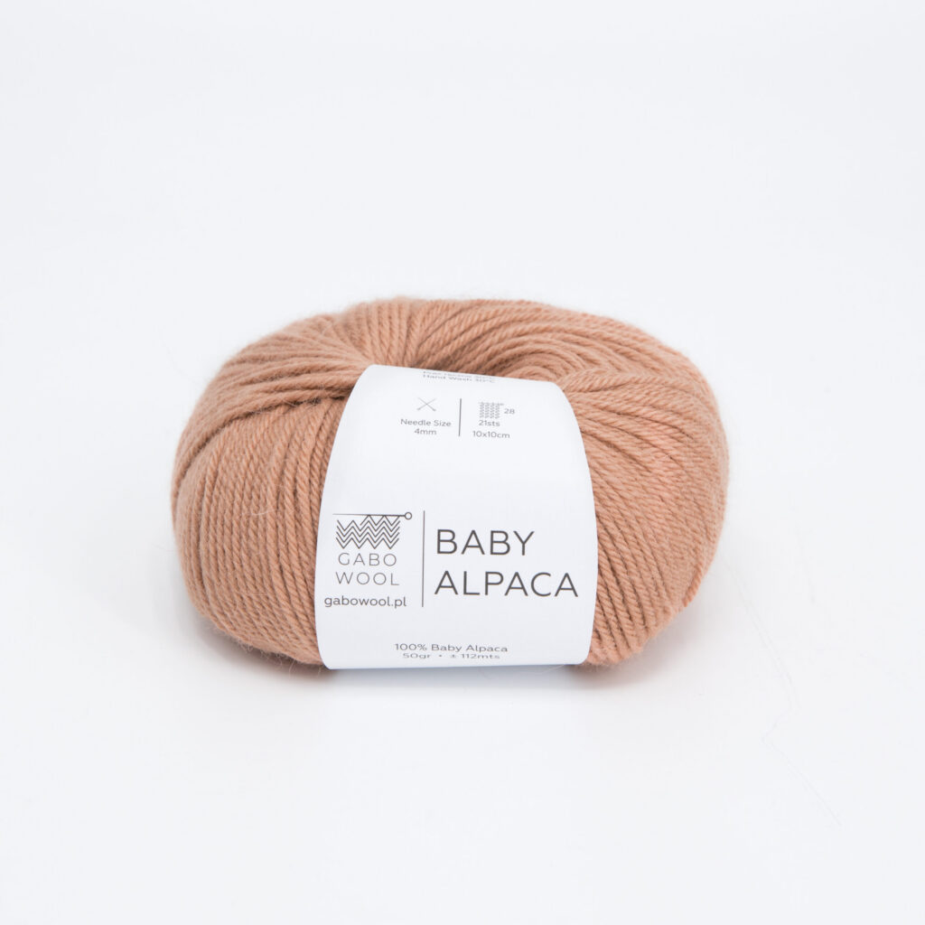 Włóczka Gabo Wool Baby Alpaca 1164 Łososiowy