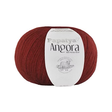 Włóczka Papatya Angora 3250 Bordo