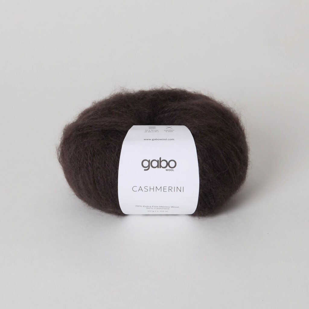 Włóczka Gabo Wool Cashmerini 5612 Gorzka Czekolada