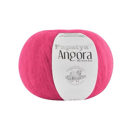 Włóczka Papatya Angora 4060 Róż Neon