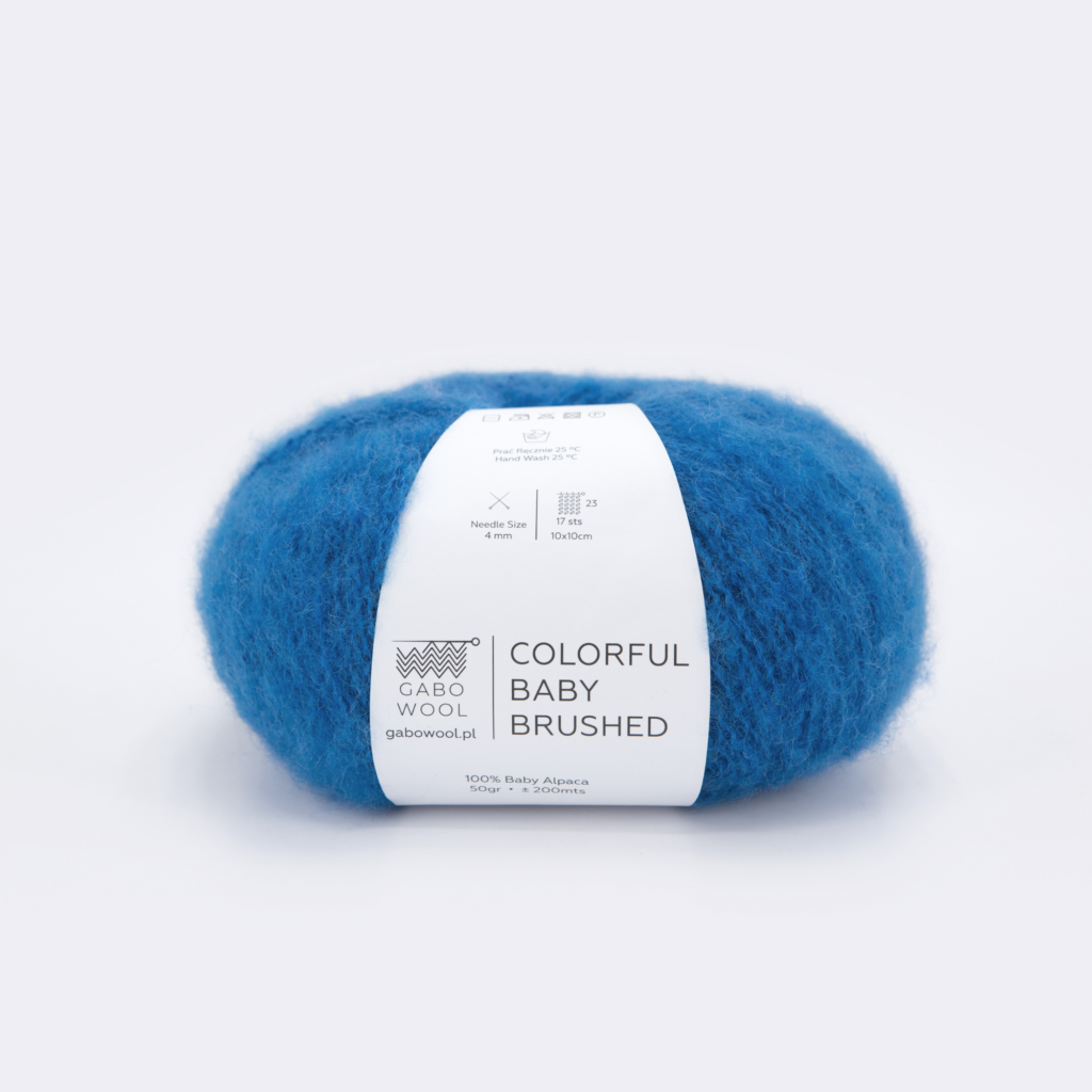 Włóczka Gabo Wool Colorful Baby Brushed 7600 Kobalt