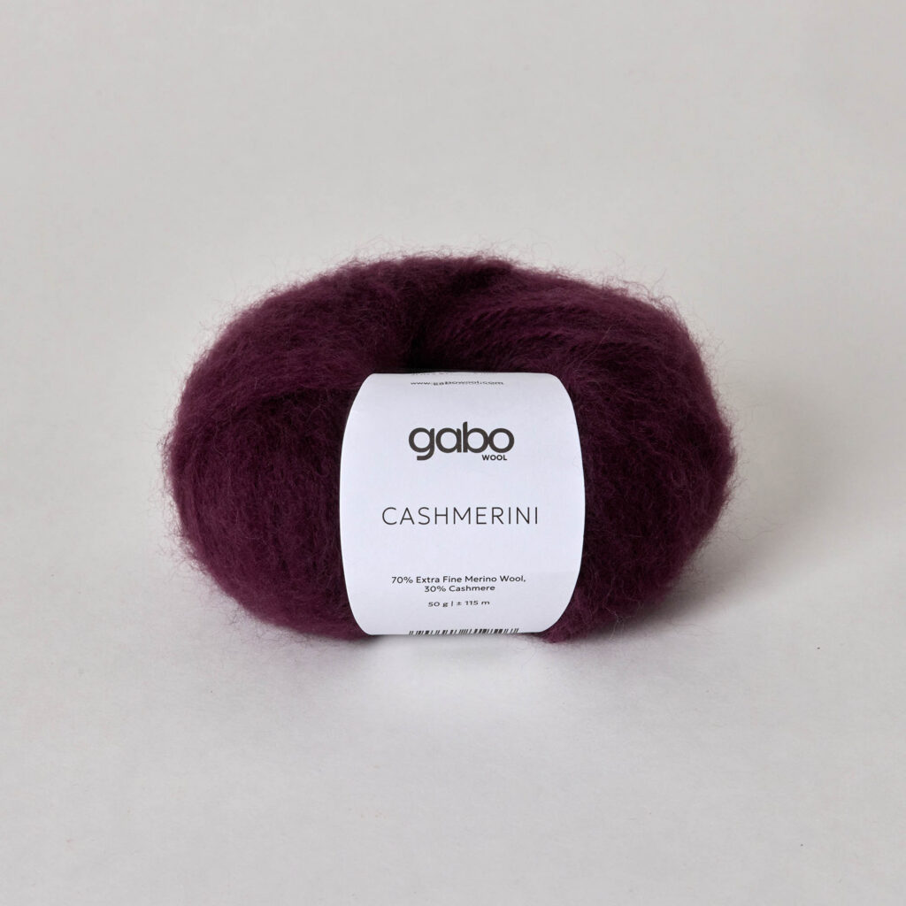 Włóczka Gabo Wool Cashmerini 5910 Burgund